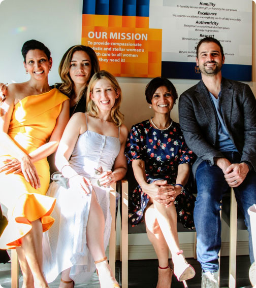 Dr. Gupta with guests at Walk In GYN Care Dr. Gupta with others at Walk In GYN Care